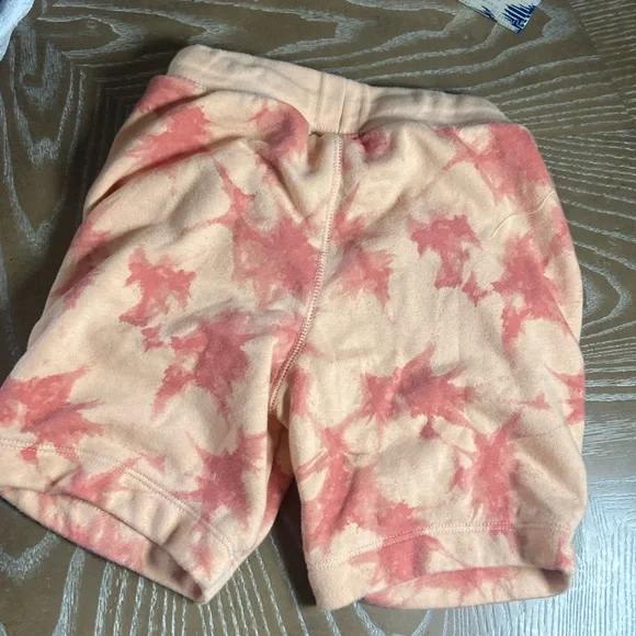 Orange Dip Tie Dyed GAP Terry Athletic Drawstring Shorts - Picture 7 of 7